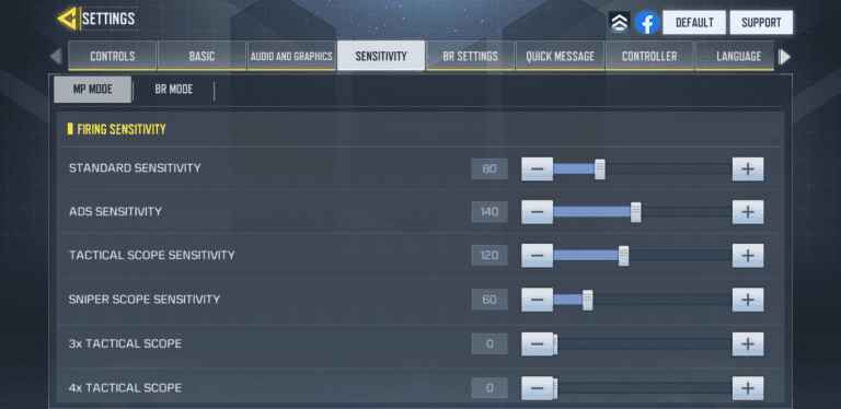 Best COD Mobile Sensitivity Settings