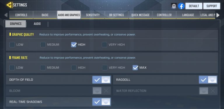 COD Mobile 120 FPS Support