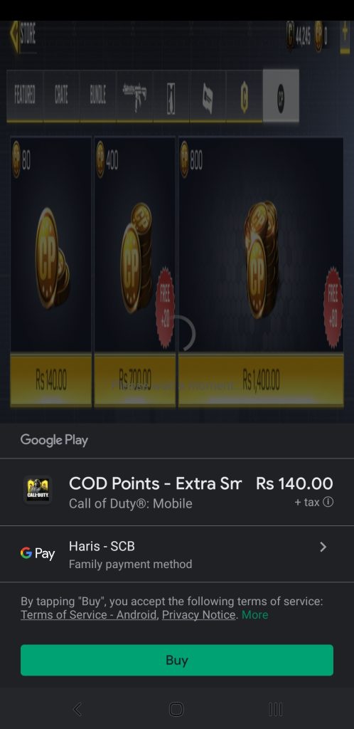 Buy COD Points in Call of Duty: Mobile