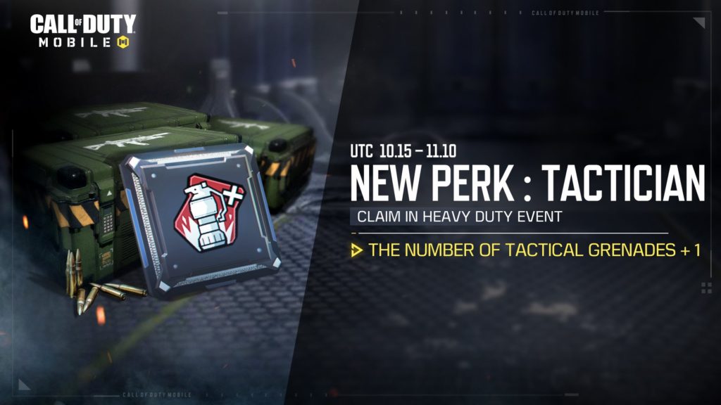 Tactician perk cod mobile season 11