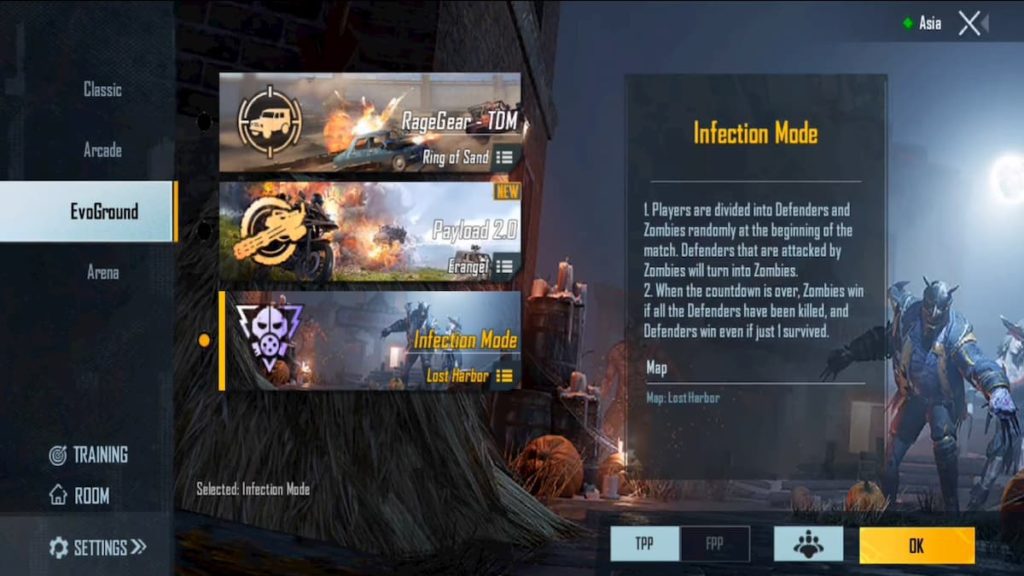 EvoGround Infection Mode in PUBG Mobile