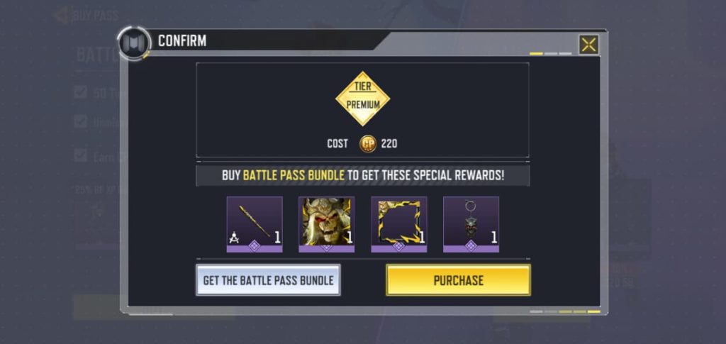 Purchase season 11 battle pass in COD Mobile