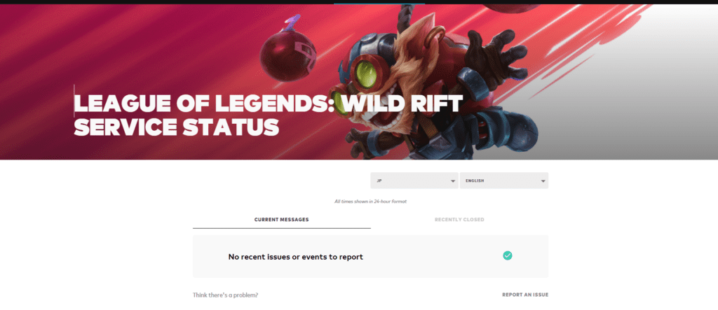 Wild Rift Server Status