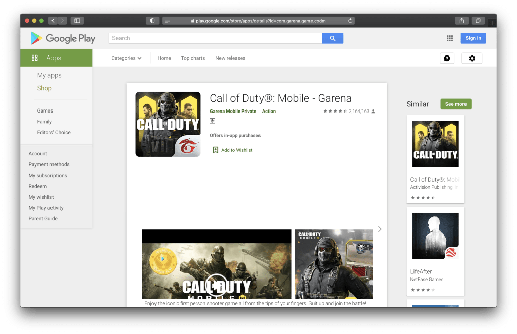 Call of Duty: Mobile Garena on Play Store