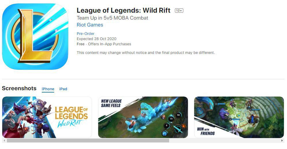 league of legends wil rift pre-register