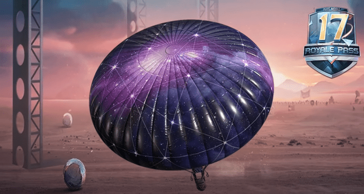 Galaxy Parachute Skin | PUBG Mobile Season 17 Royale Pass