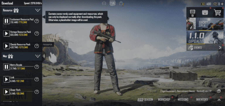 PUBG Mobile Lightweight Installation Functionality