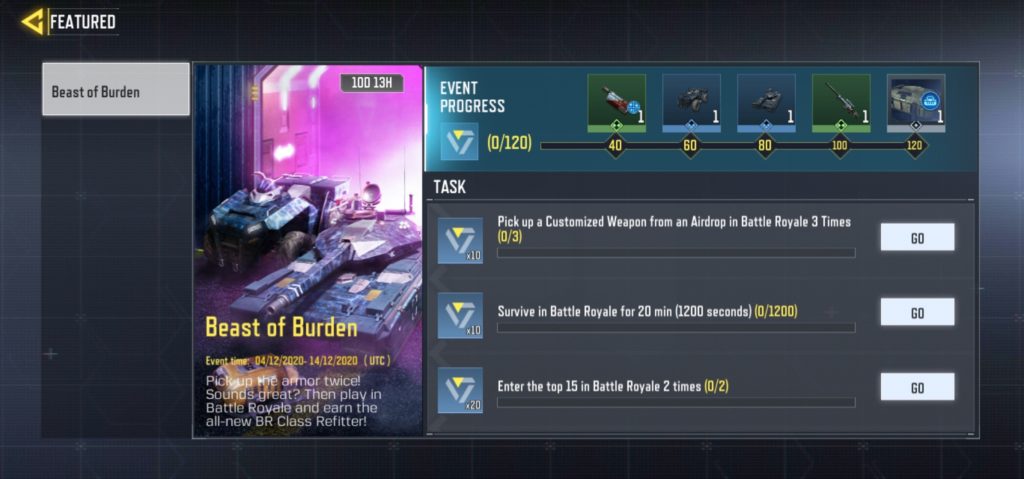 Beast of Burden Event | COD Mobile