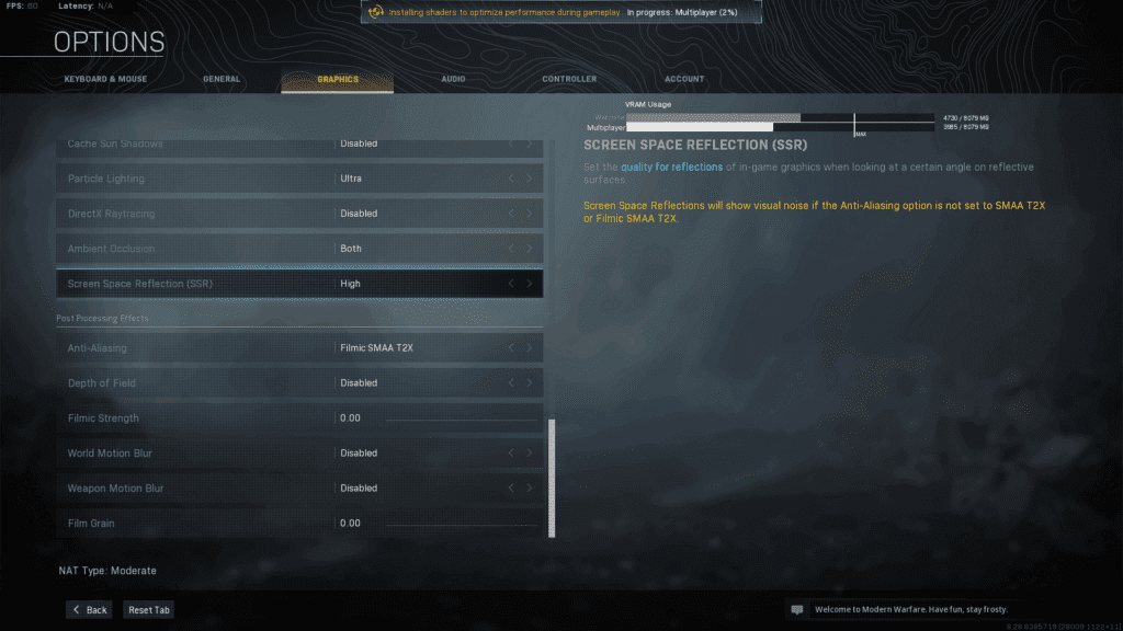 call of duty warzone post processinng settings best pc graphics