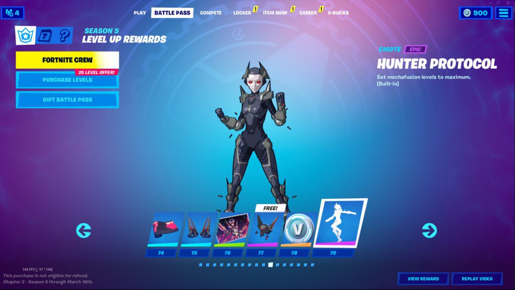 Emote - Hunter Protocol | Fortnite Season 5 Rewards 