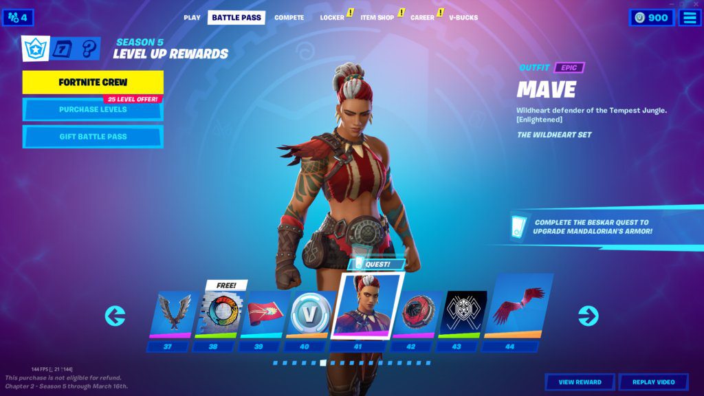 Outfit - Mave | Fortnite Season 5 Rewards