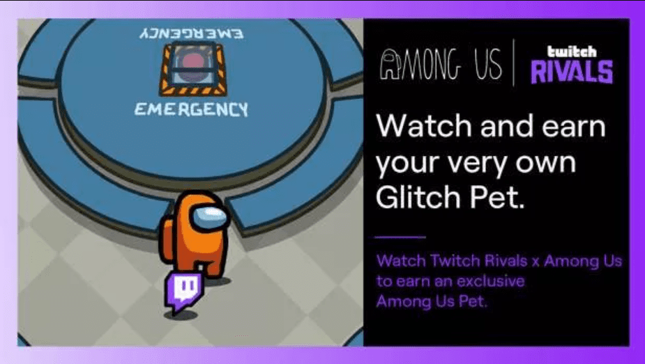 among us glitch pet twitch