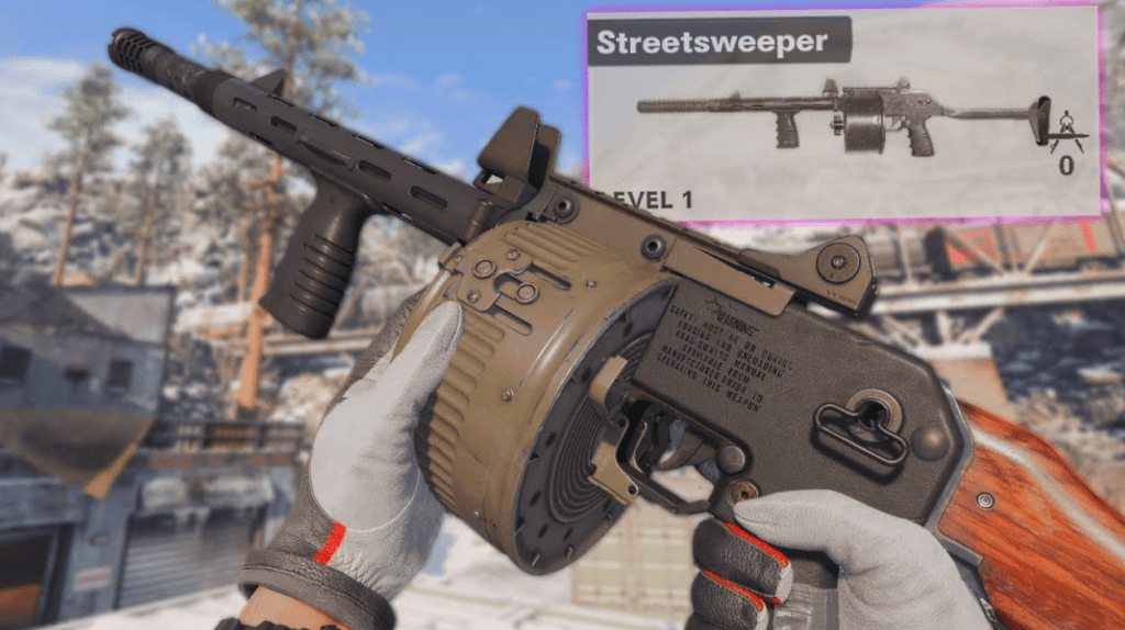 how to unlock streetsweeper shotgun
