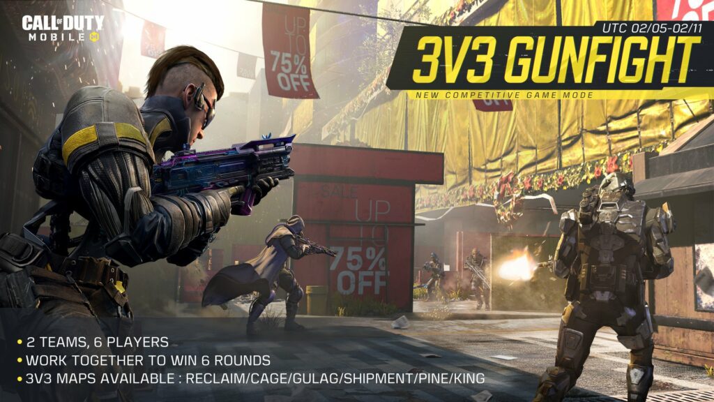 3v3 gunfight mode - COD Mobile Season 1