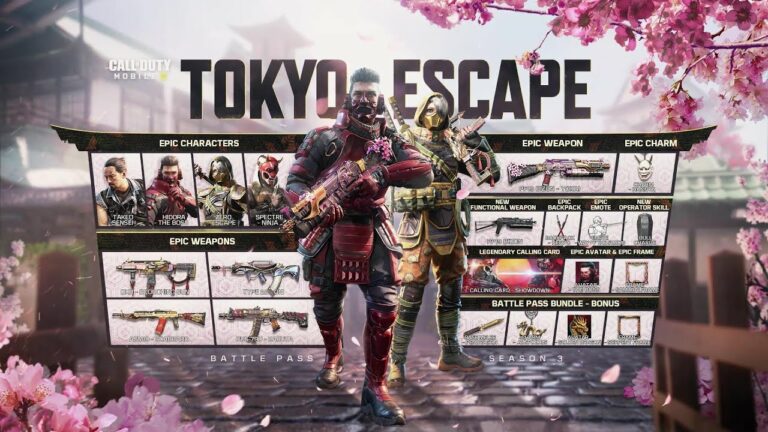 Call of Duty: Mobile Season 3 Tokyo Escape Battle Pass