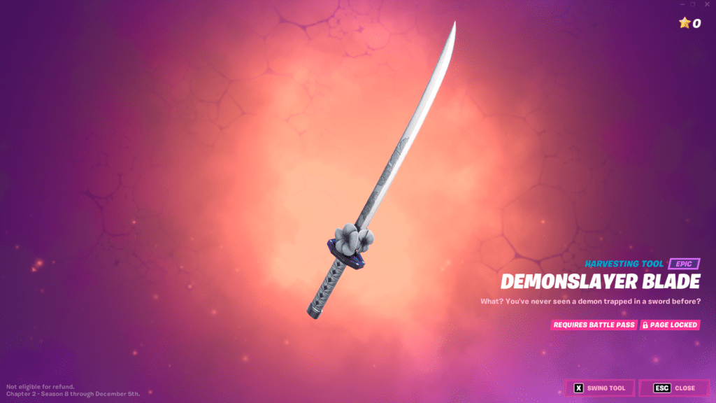 Fornite Demonslayer blade