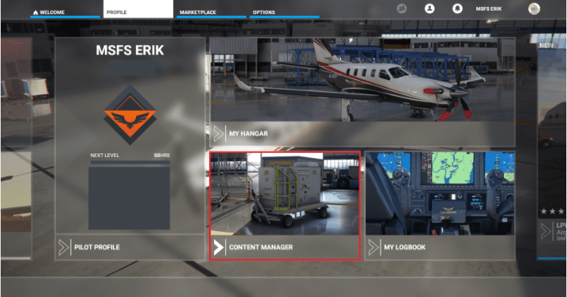 Flight Simulator Content Manager