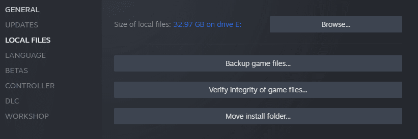 Steam Verify file integiry