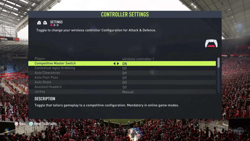FIFA 22 Game settings
