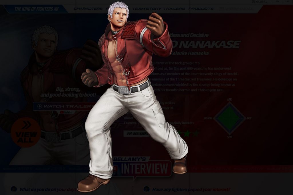 King of Fighters XV Character