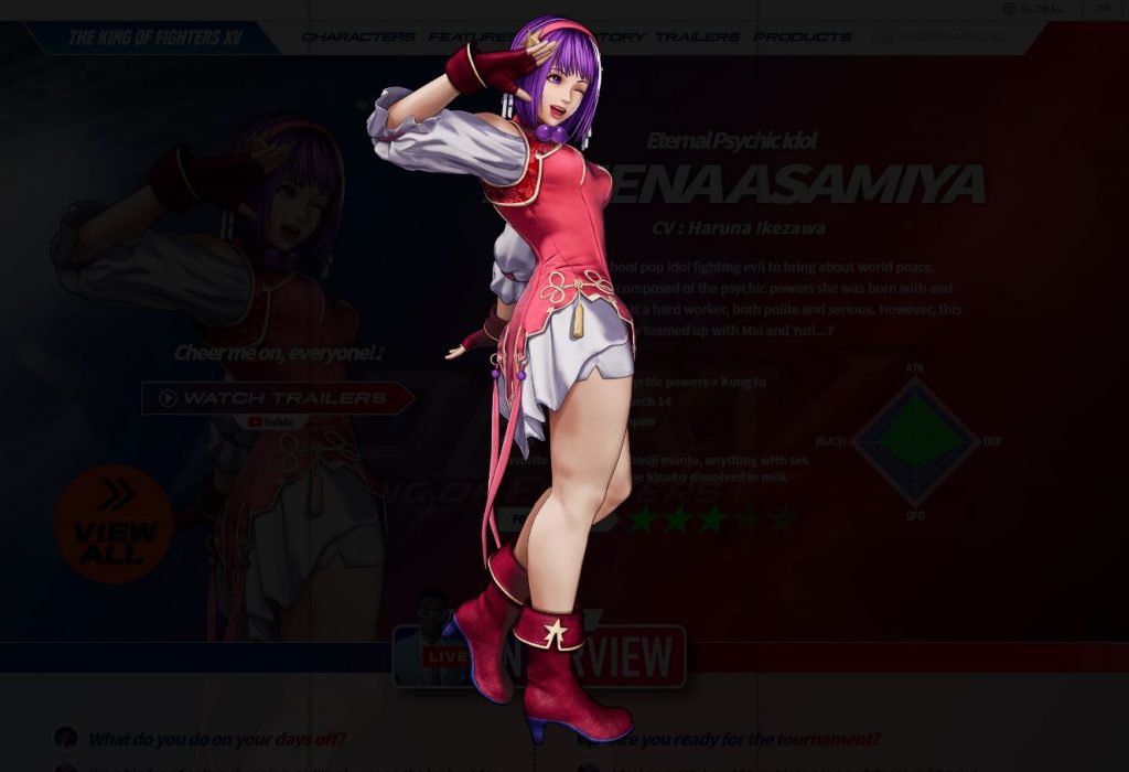 King of Fighters XV Character