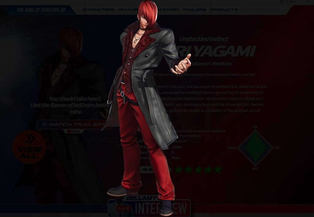 King of Fighters XV Character