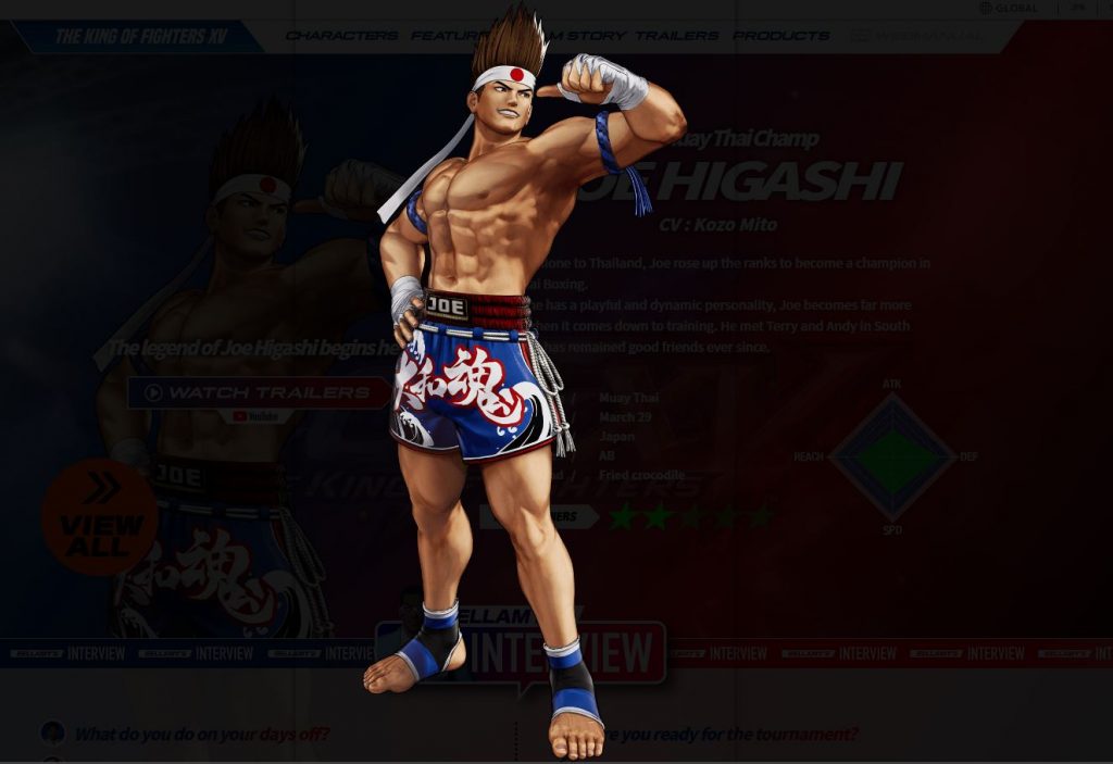 King of Fighters XV Character