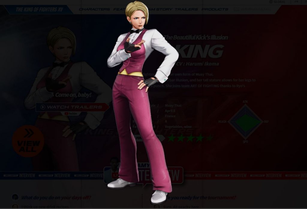 King of Fighters XV Character