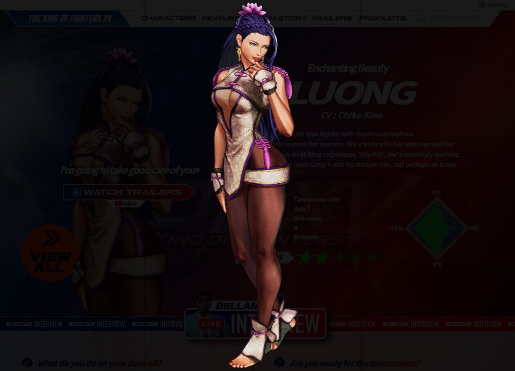 King of Fighters XV Character