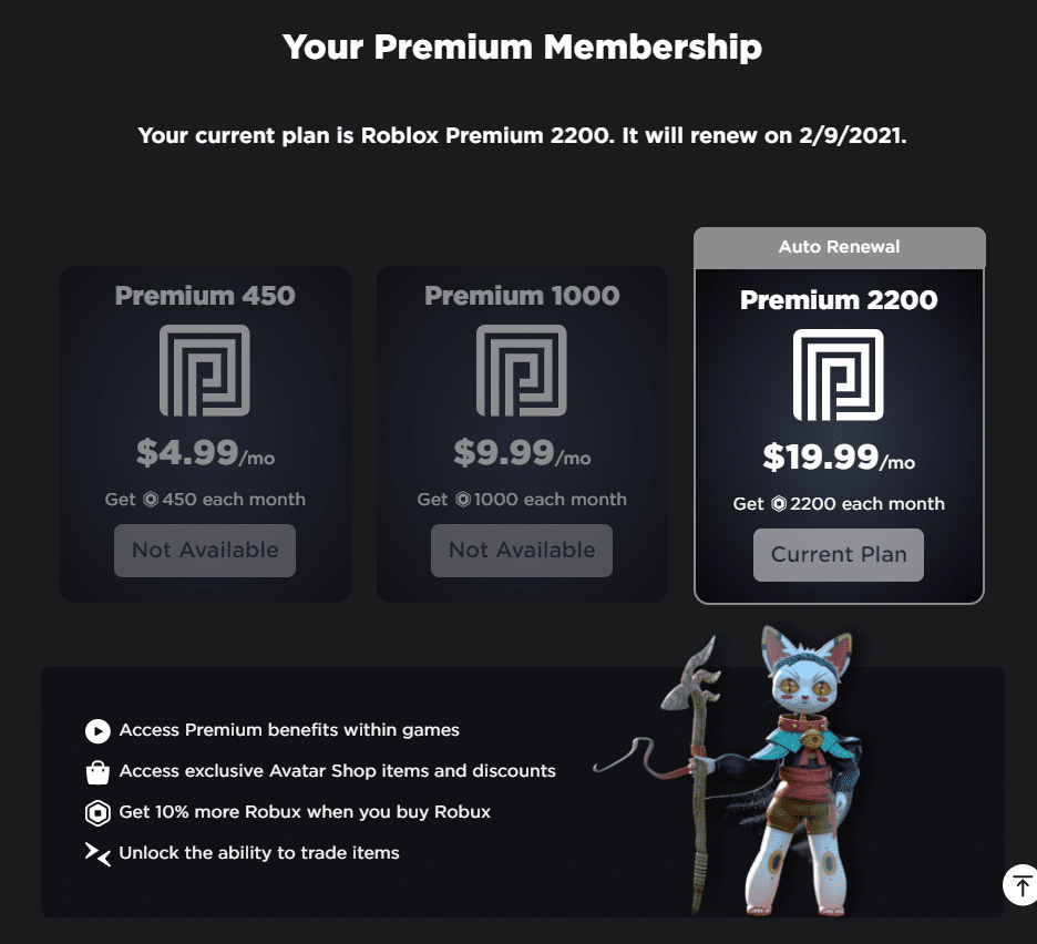 Roblox Memberships