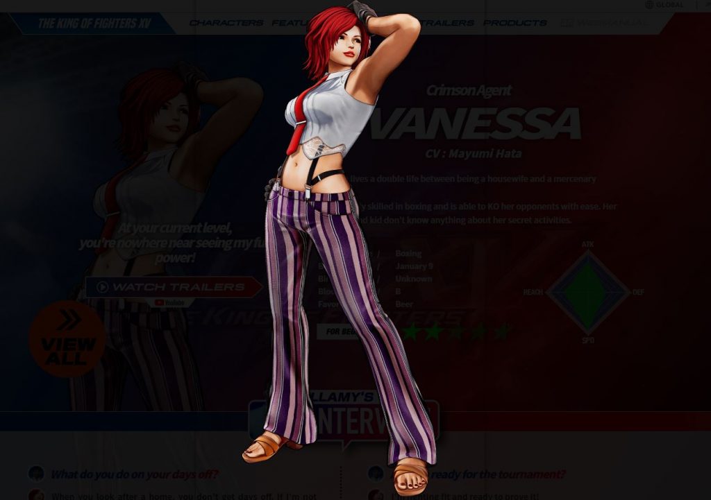 King of Fighters XV Character