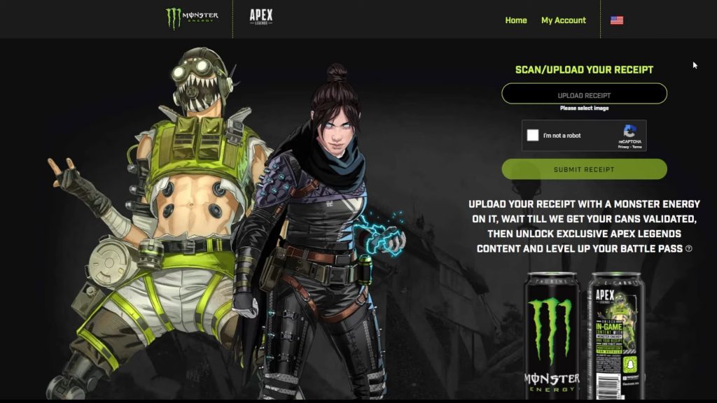 Apex Legends Monster Energy Code