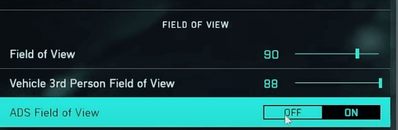 Battlefield 2042 FOV settings
