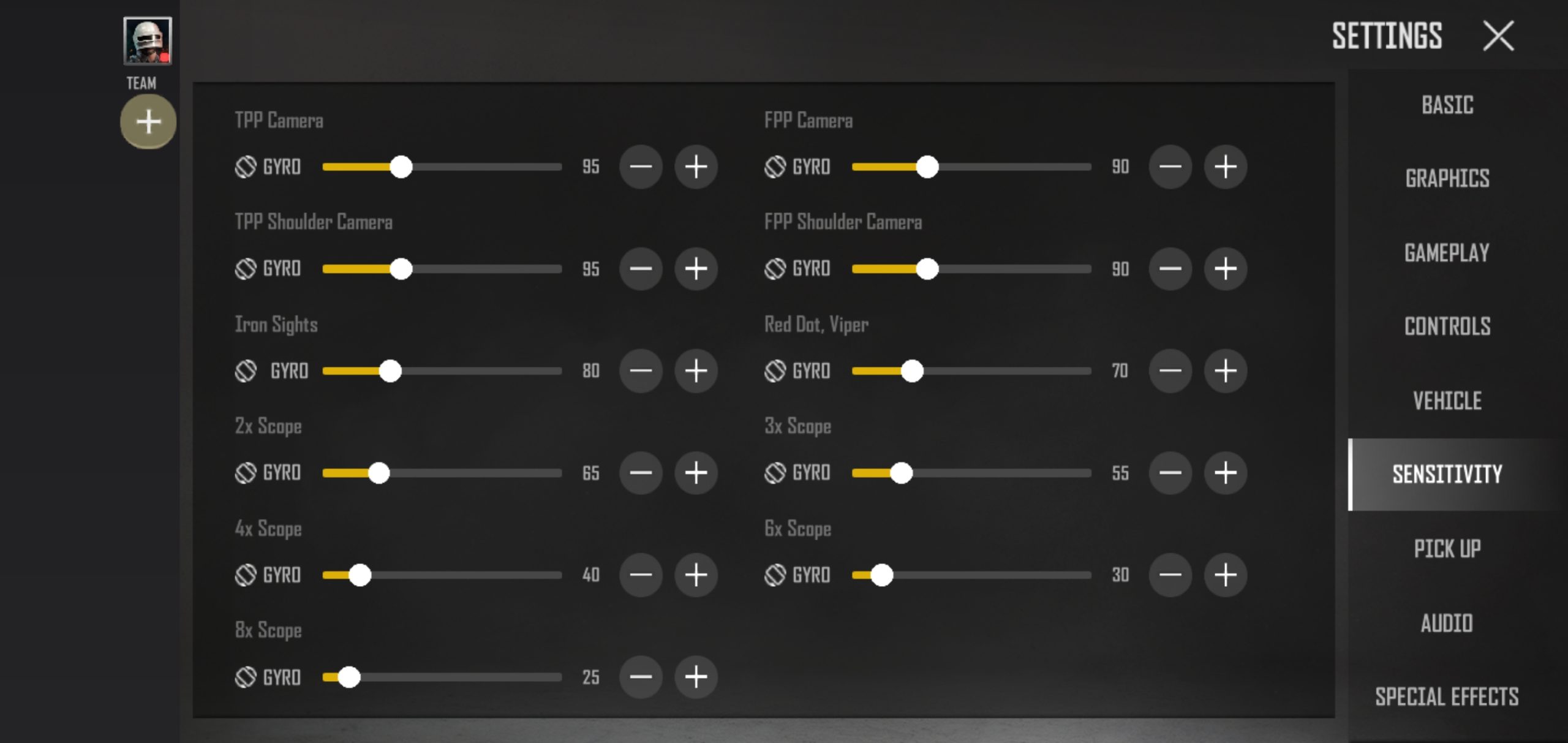 PUBG: New State Sensitivity Settings