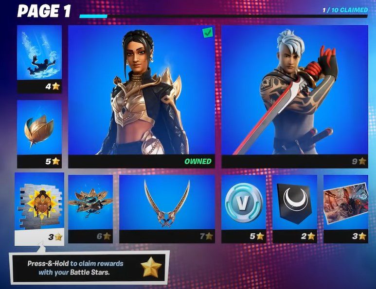 All Fortnite Chapter 3 Battle Pass Rewards