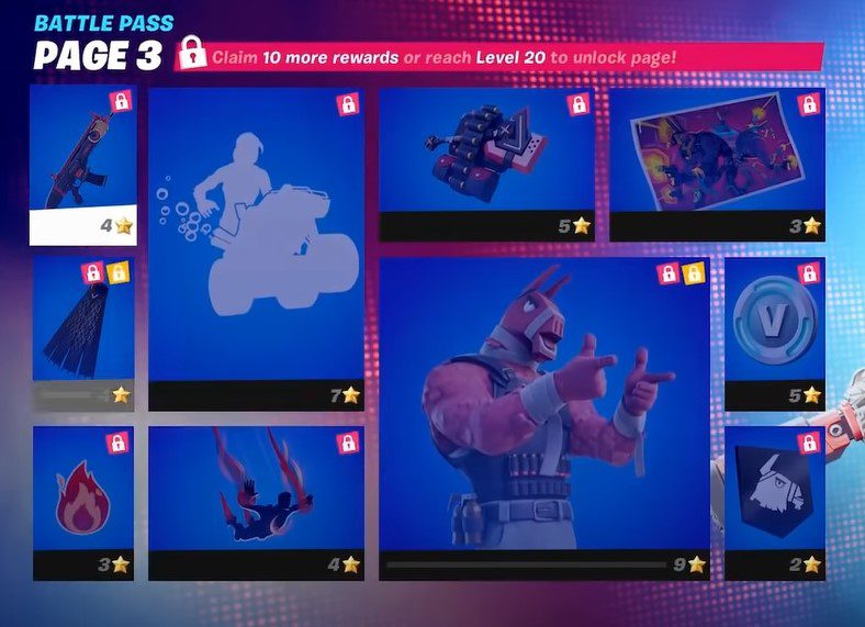 All Fortnite Chapter 3 Battle Pass Rewards