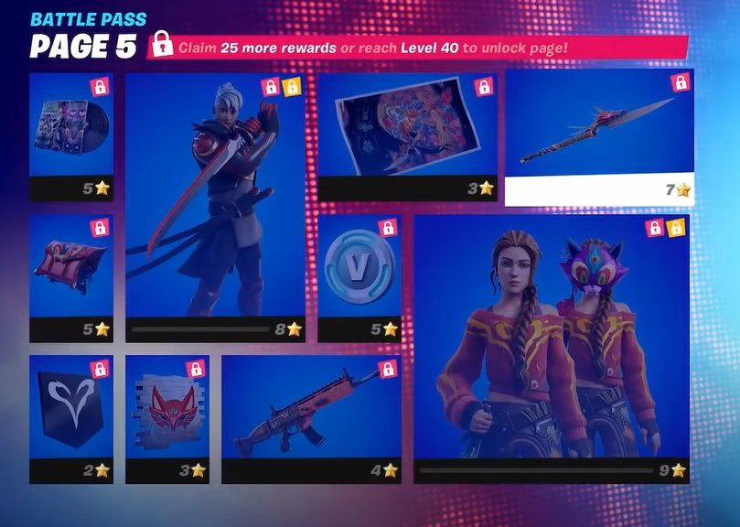 All Fortnite Chapter 3 Battle Pass Rewards