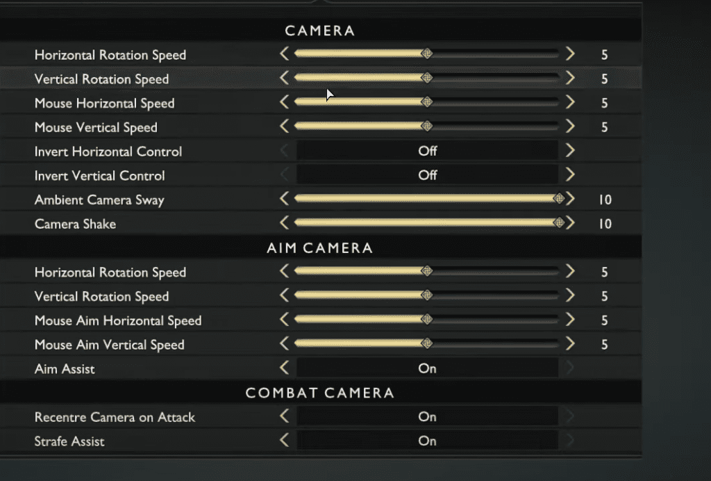 God of War PC Camera Settings