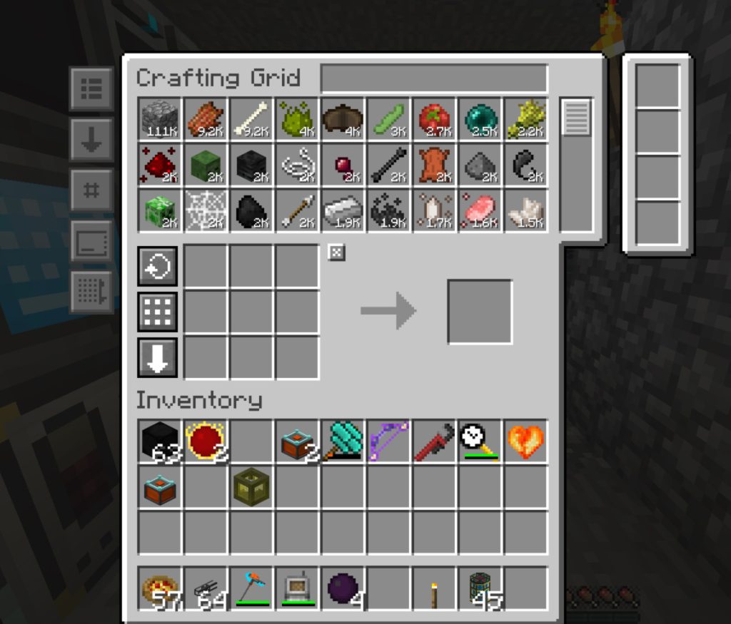 crafting grid