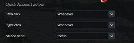 Lost Ark Quick Access Toolbar Settings