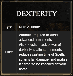 Elden Ring Dexterity Attribute