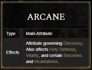 Elden Ring Arcane Attribute