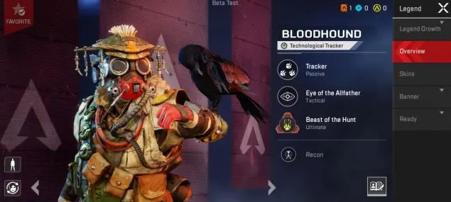 Bloodhound in Apex Legends Mobile