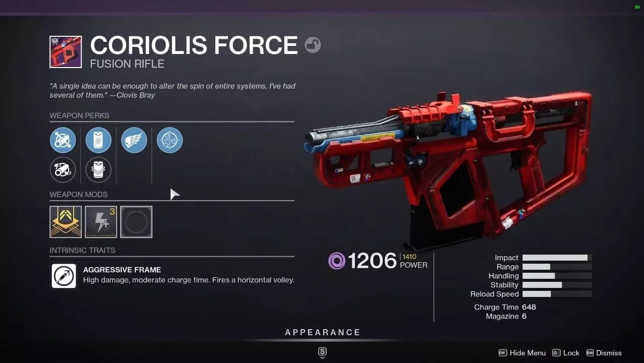 Coriolis Force - Destiny 2 Fusion Rifles Tier List