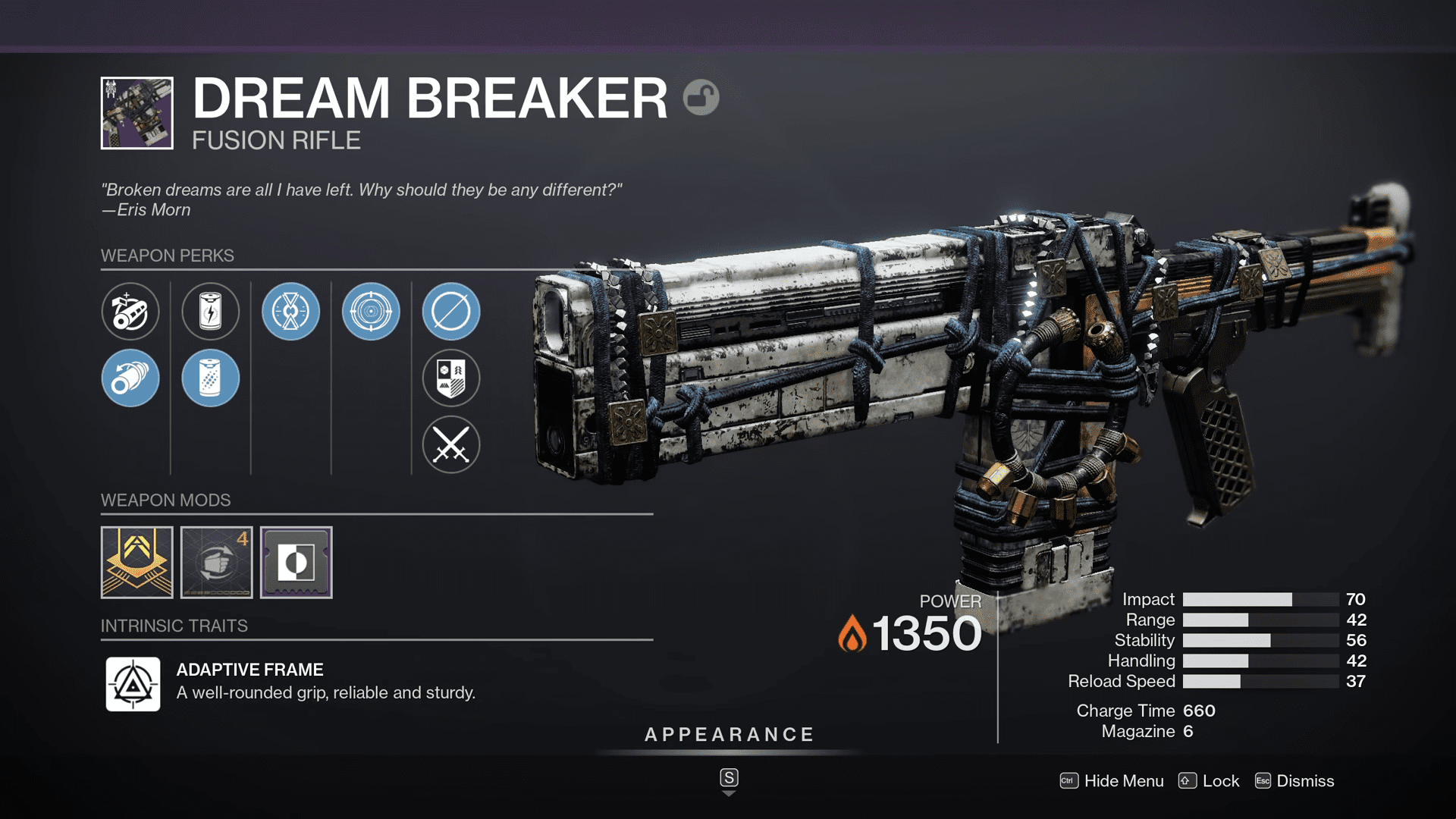 Dream Breaker - Destiny 2 Fusion Rifles Tier List