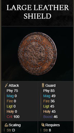 Large Leather Shield 1