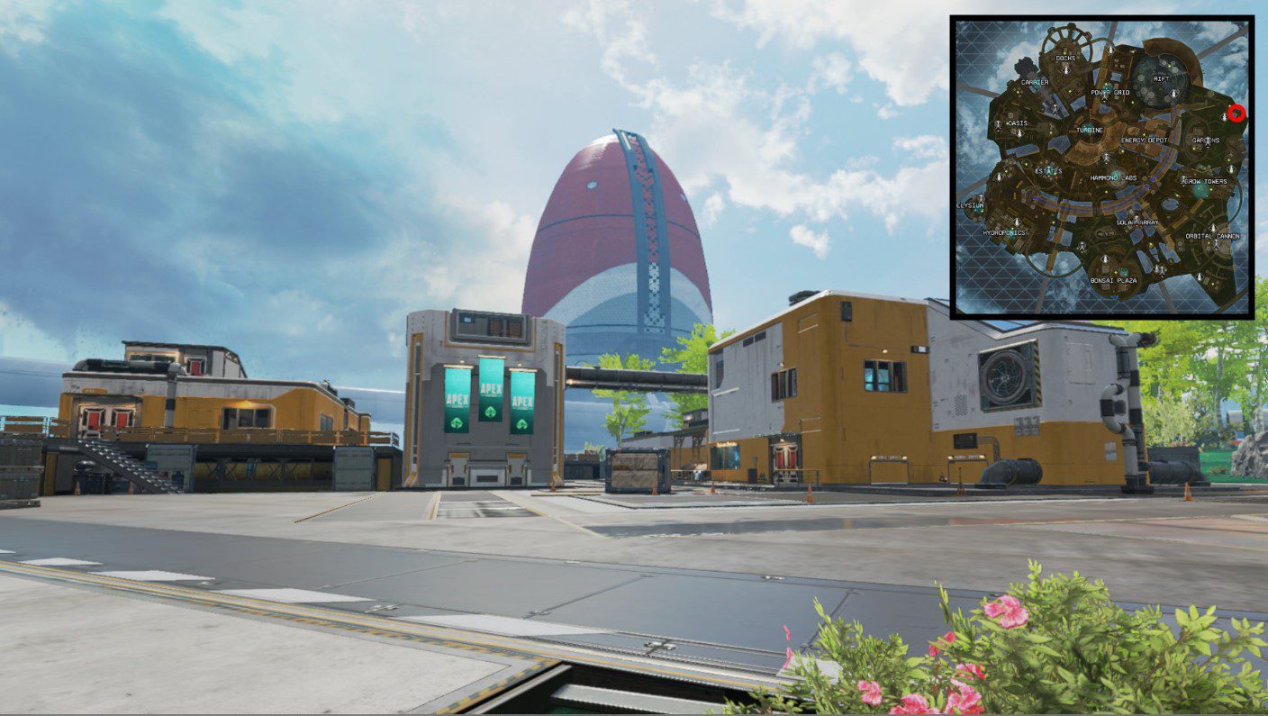 Power Station East Landing Spot in Apex Legends Olympus