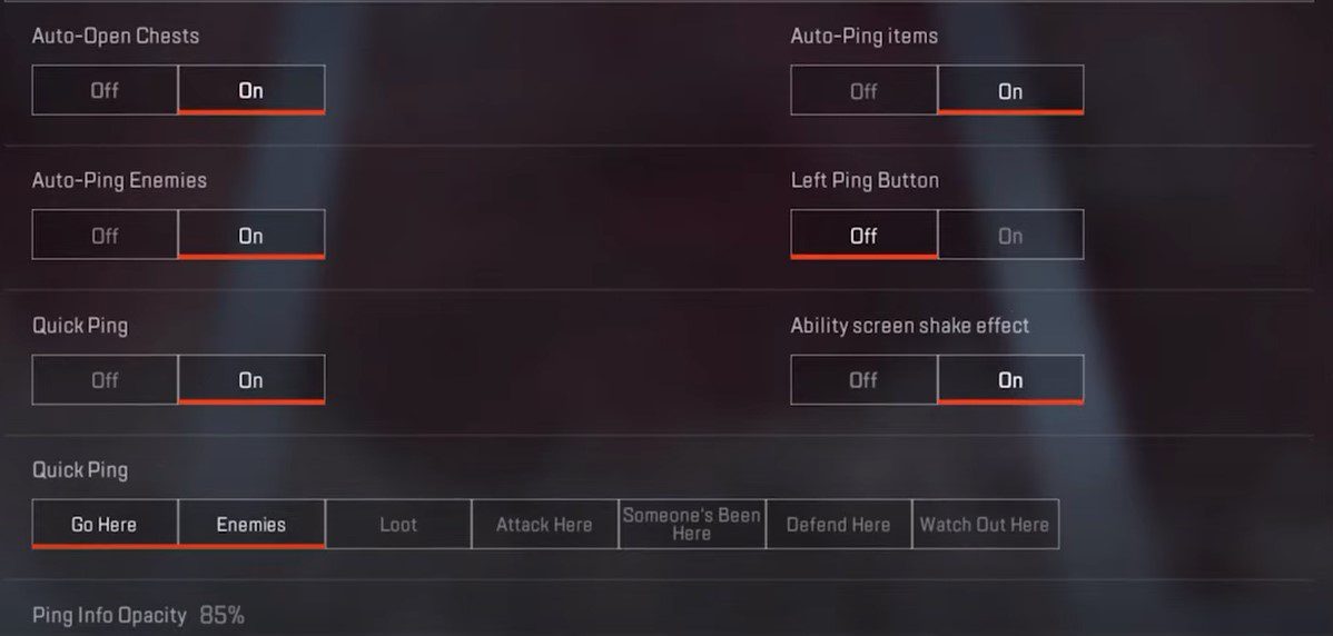 Advanced Gameplay Settings - Apex Legends Mobile