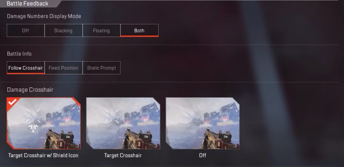 Battle Feedback Settings - Apex Legends Mobile