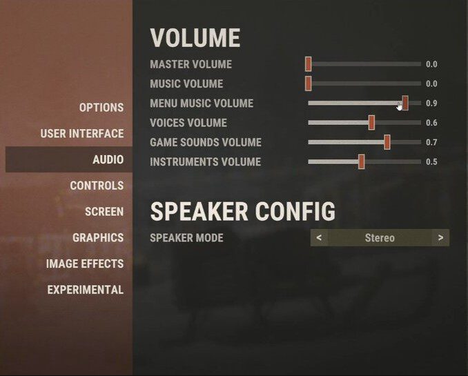 Audio Settings 1